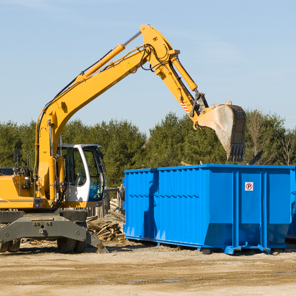 are there any restrictions on where a residential dumpster can be placed in Biscoe